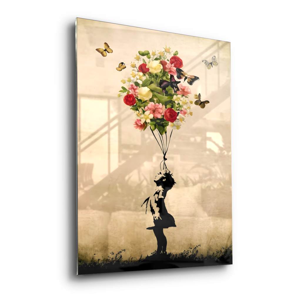 Flower Balloon - Acrylic Glass