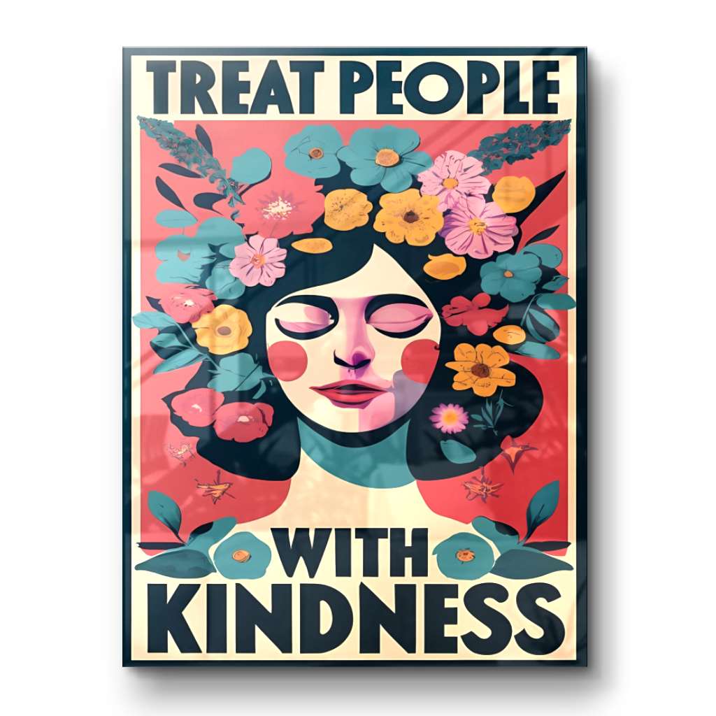 Treat people with kindness 2 - acrylic glass
