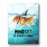Mindset is everything #Goldfisch - Acrylglas
