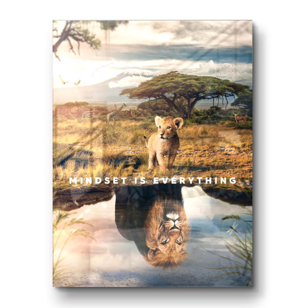 Mindset is everything #Afrika - Acrylglas