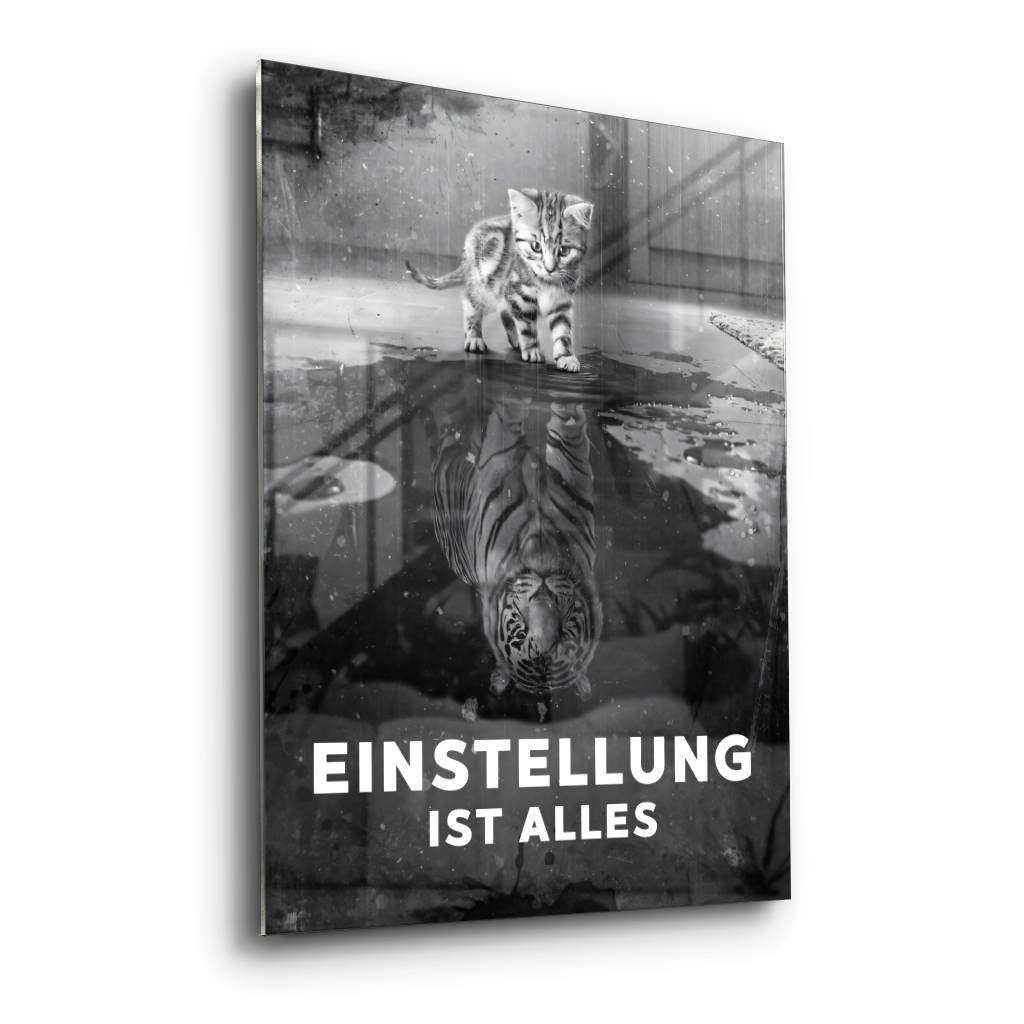 Mindset is everything #Tiger - Acrylglas