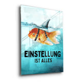 Mindset is everything #Goldfisch - Acrylglas