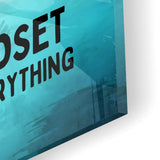 Mindset is everything #Goldfisch - Acrylglas