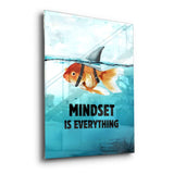 Mindset is everything #Goldfish - Acrylic glass