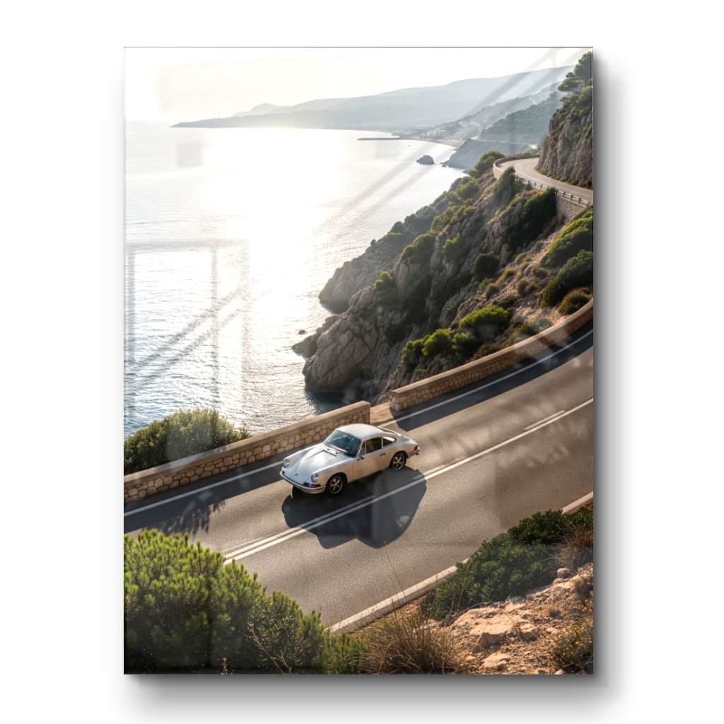 Porsche 911 - Côte amalfitaine - Verre acrylique