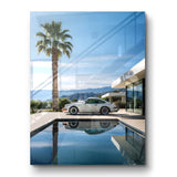 Porsche 911 in white - acrylic glass