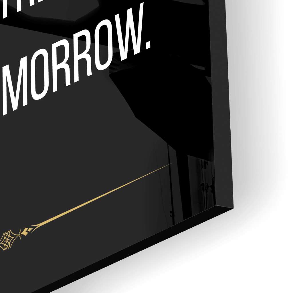 The pain I feel today is the strength I feel tomorrow - acrylic glass