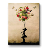 Flower Balloon - Canvas