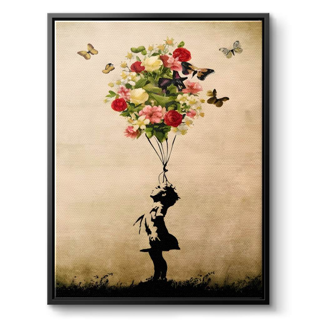 Flower Balloon - Canvas