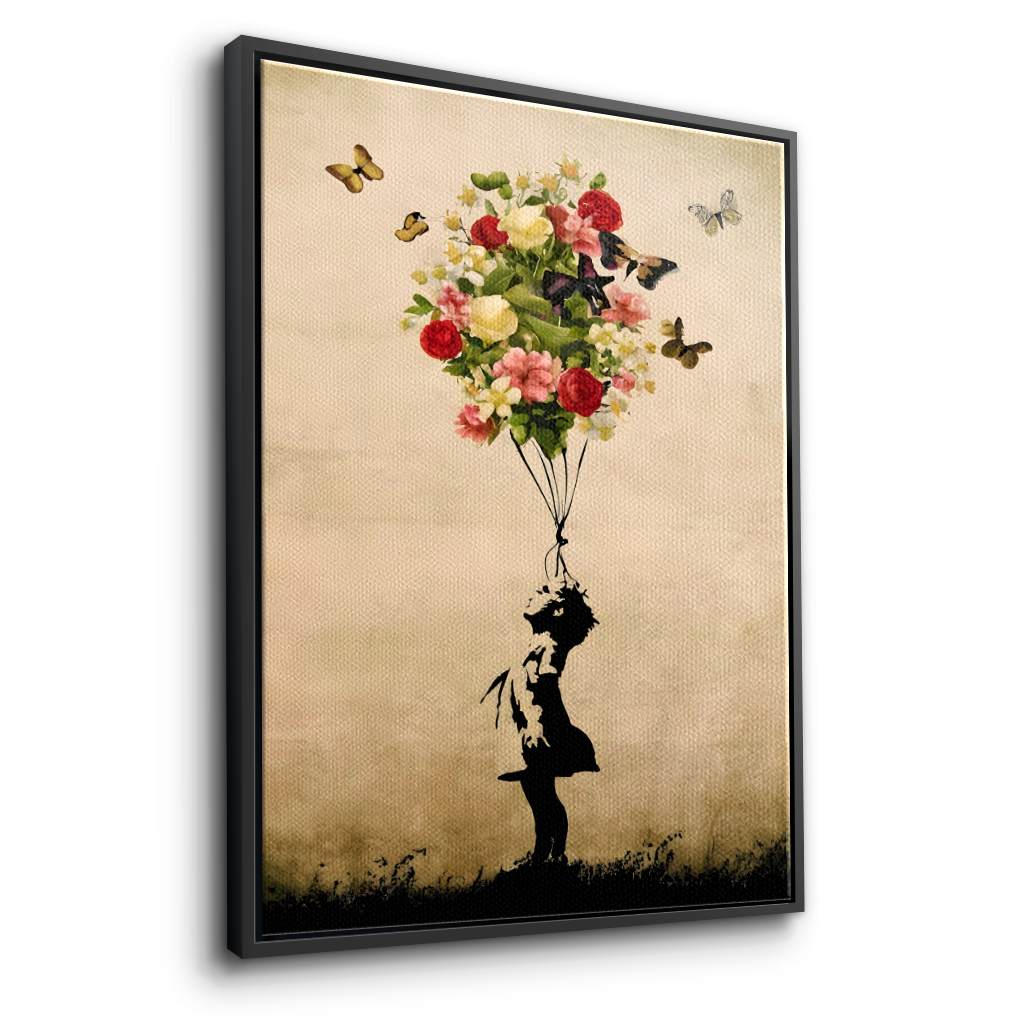 Flower Balloon - Canvas