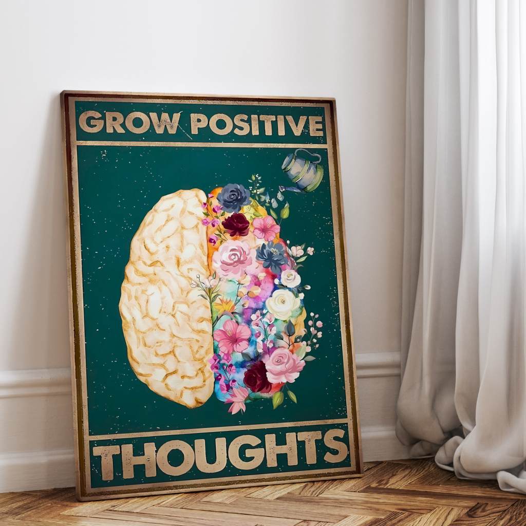 Grow positive thoughts 1 - Canvas