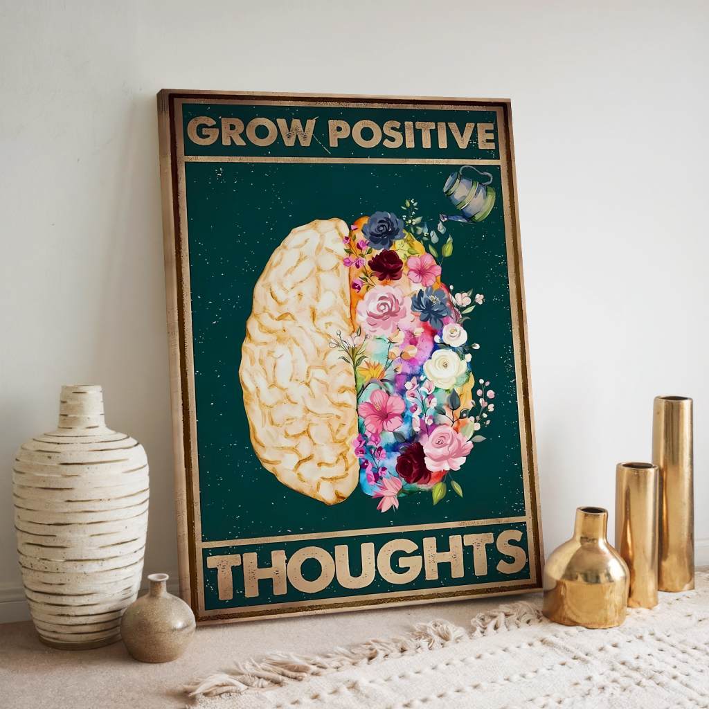 Grow positive thoughts 1 - Canvas