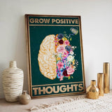 Grow positive thoughts 1 - Canvas