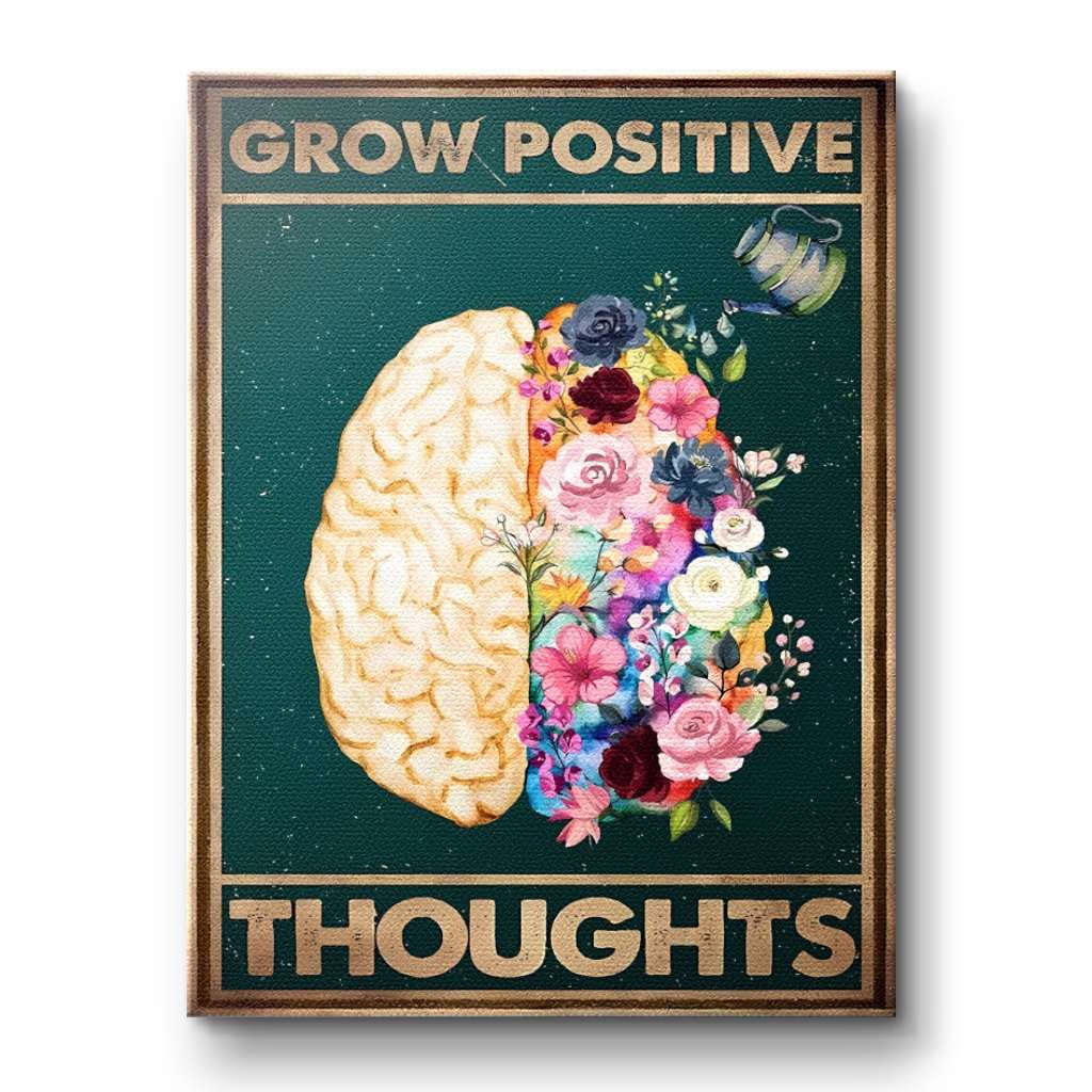 Grow positive thoughts 1 - Canvas