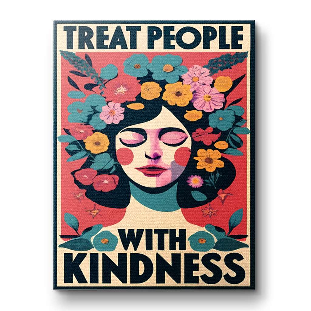 Treat people with kindness 2 - Canvas