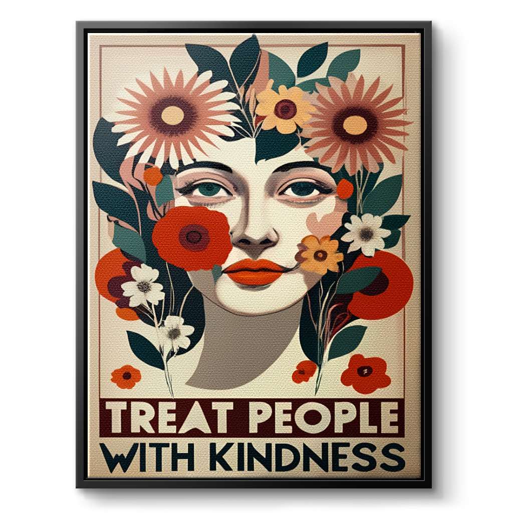 Treat people with kindness 4 - Canvas