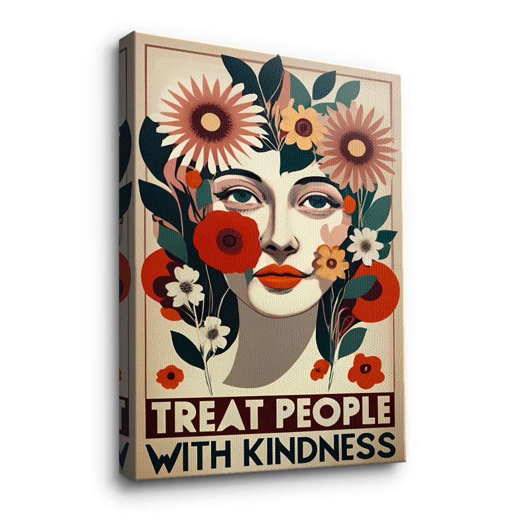 Treat people with kindness 4 - Canvas