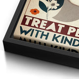 Treat people with kindness 4 - Canvas