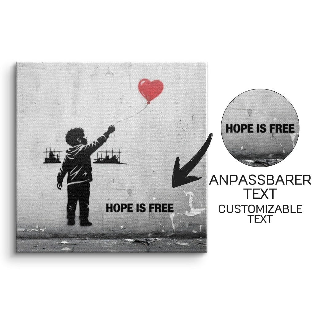 L'espoir est gratuit - Toile