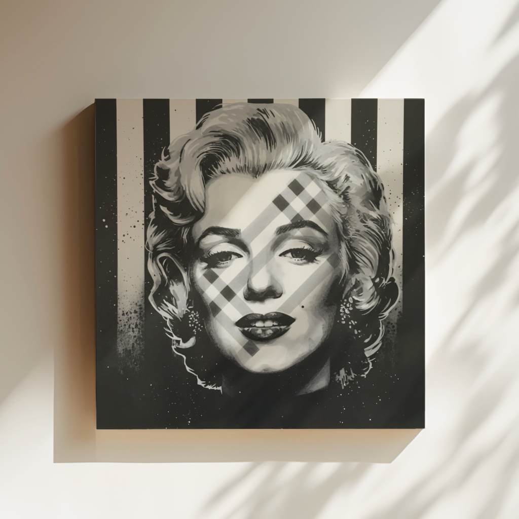 Monochrome Marilyn - Leinwand