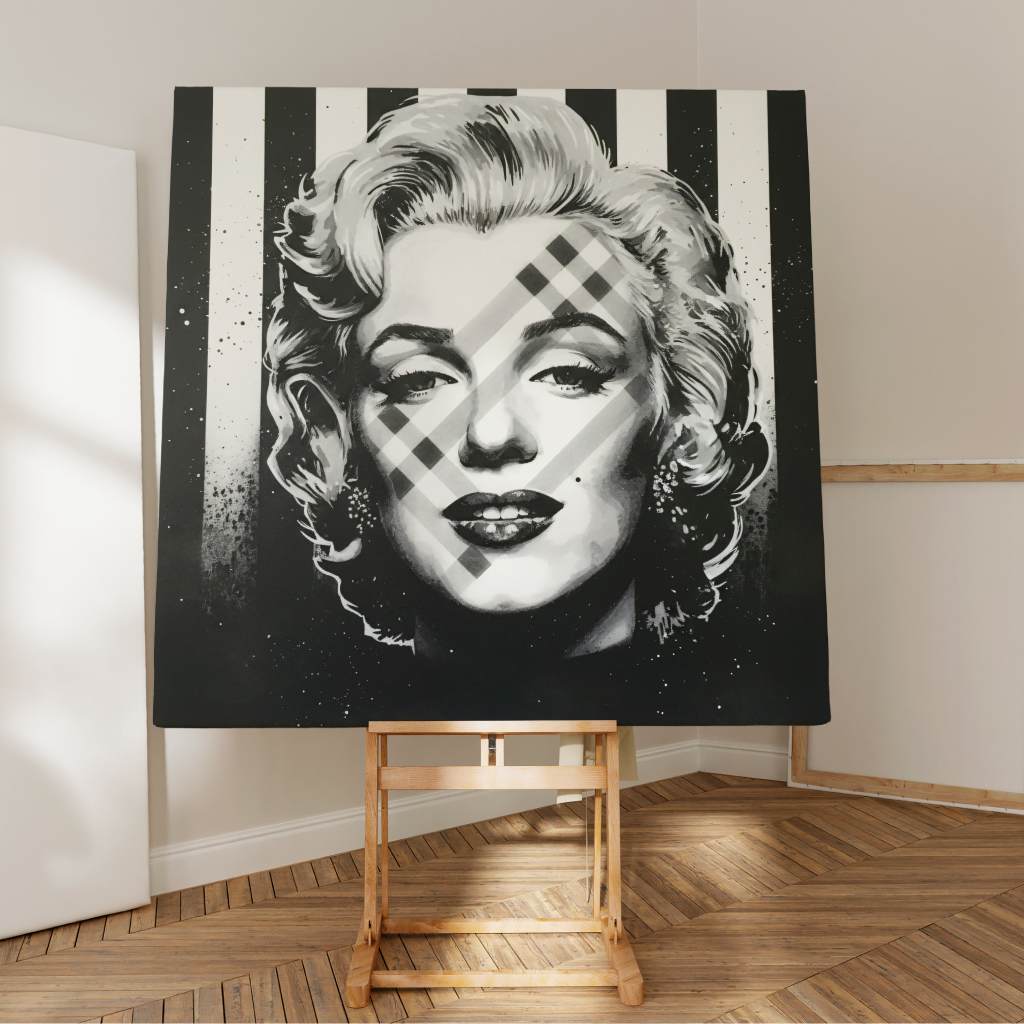 Monochrome Marilyn - Leinwand