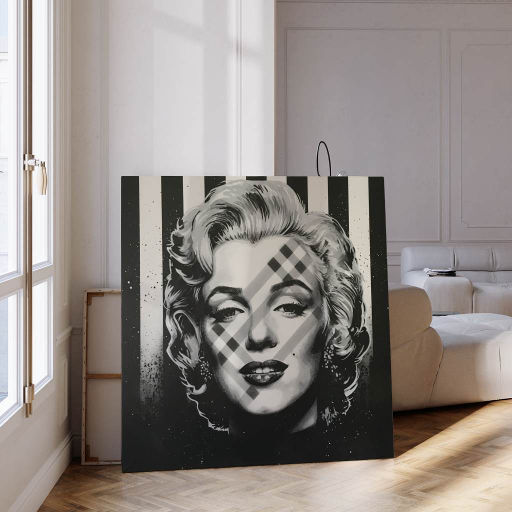 Monochrome Marilyn - Leinwand