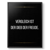 Comparison is the thief of joy - canvas