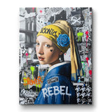 Das Mädchen mit dem Perlenohrring - Leinwand