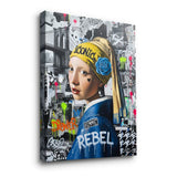 Das Mädchen mit dem Perlenohrring - Leinwand