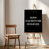 Discipline is the highest form of self love - canvas
