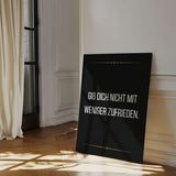 Don't settle for less - canvas