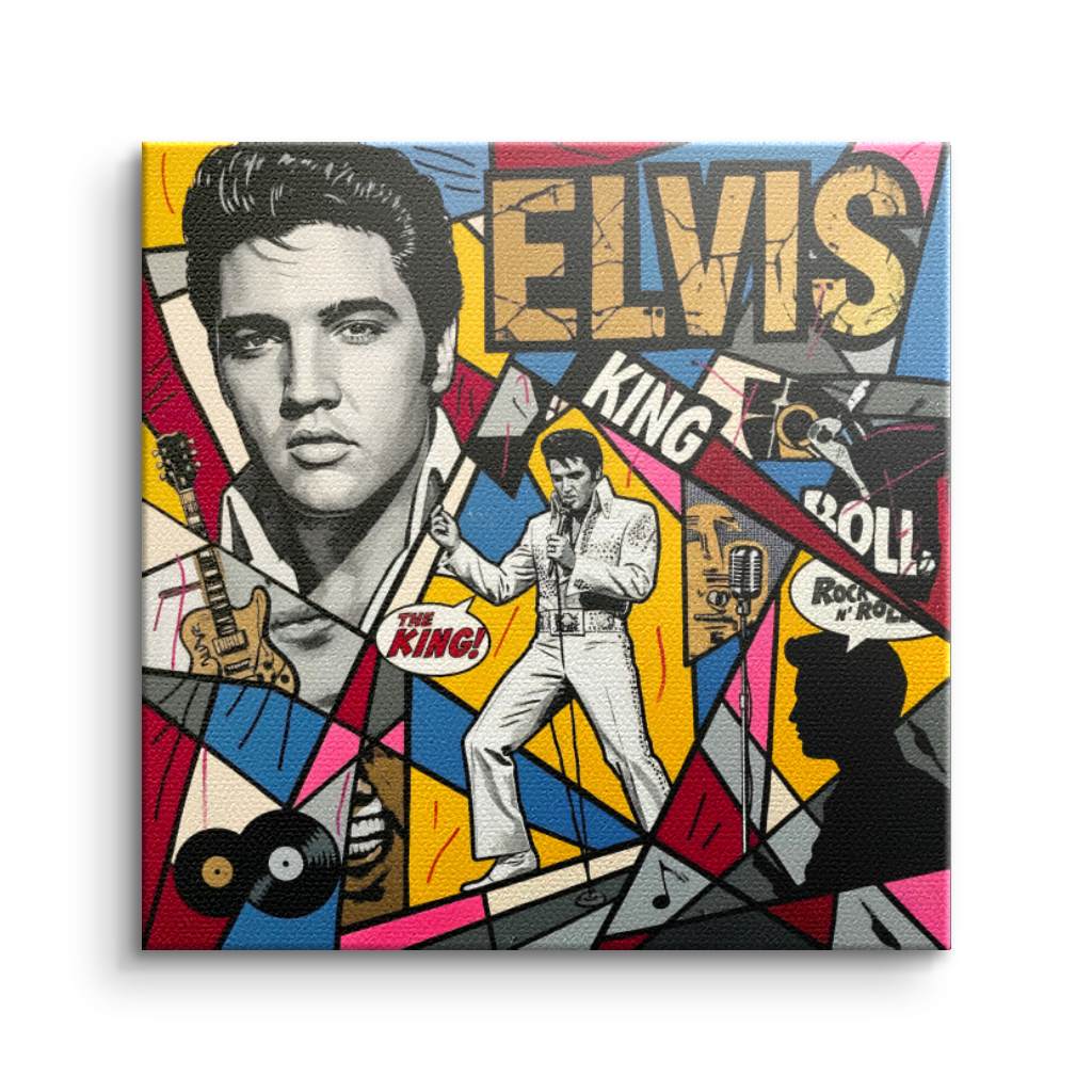 King of Rock 'n' Roll - Leinwand