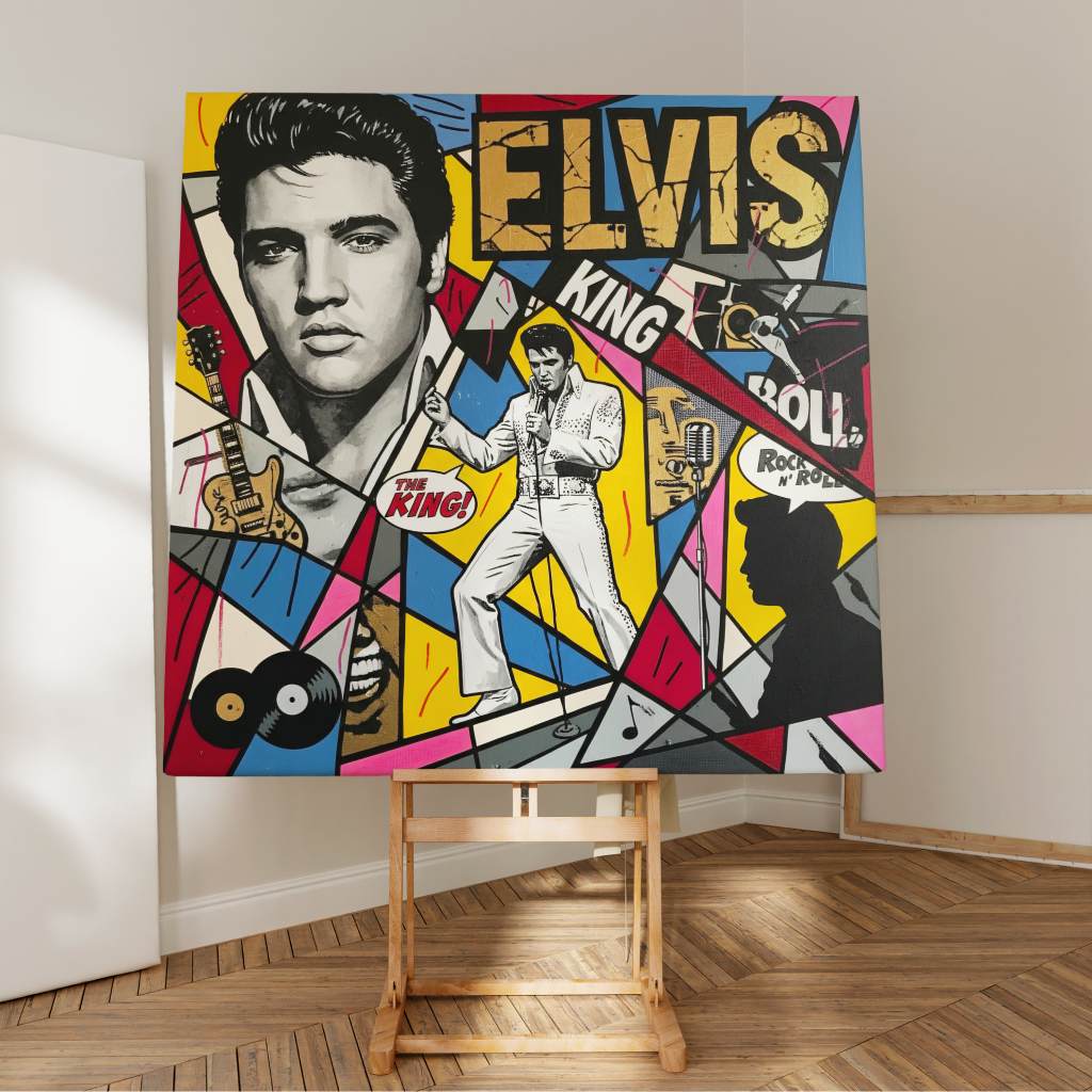 King of Rock 'n' Roll - Leinwand