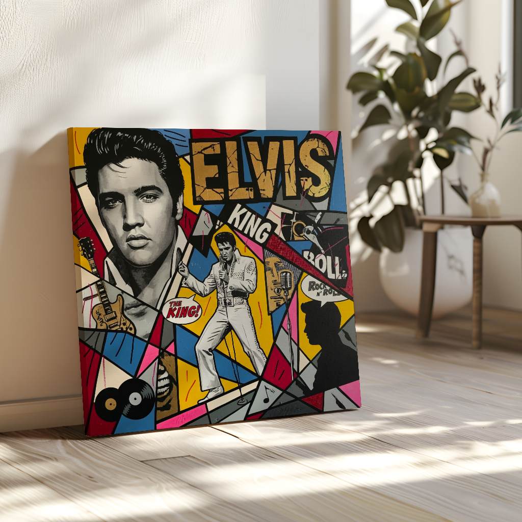 King of Rock 'n' Roll - Leinwand