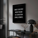 Fear kills more dreams than failure ever will - canvas