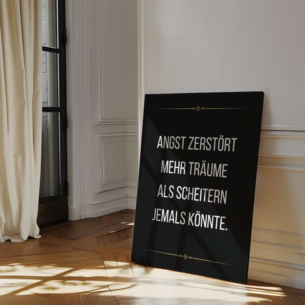 Fear kills more dreams than failure ever will - canvas