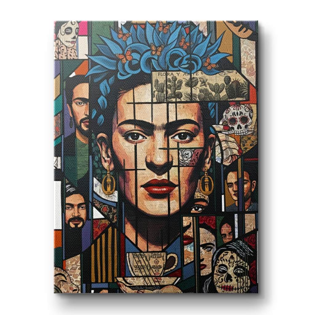 Frida Kahlo - Flora &amp; Art - Canvas