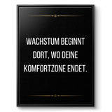 Growth begins at the end of your comfort zone - canvas