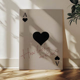 How lucky are we - Ace of Spades - Canvas