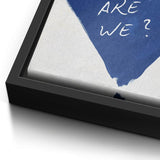 How lucky are we - heart - canvas