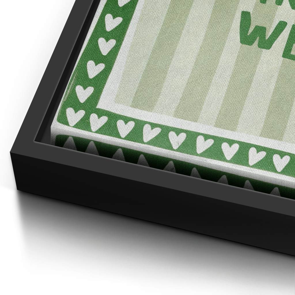 How lucky are we - Stripes - Canvas