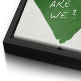 How lucky are we - heart - canvas