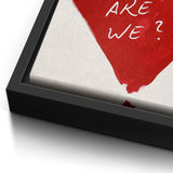 How lucky are we - heart - canvas