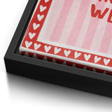 How lucky are we - Stripes - Canvas