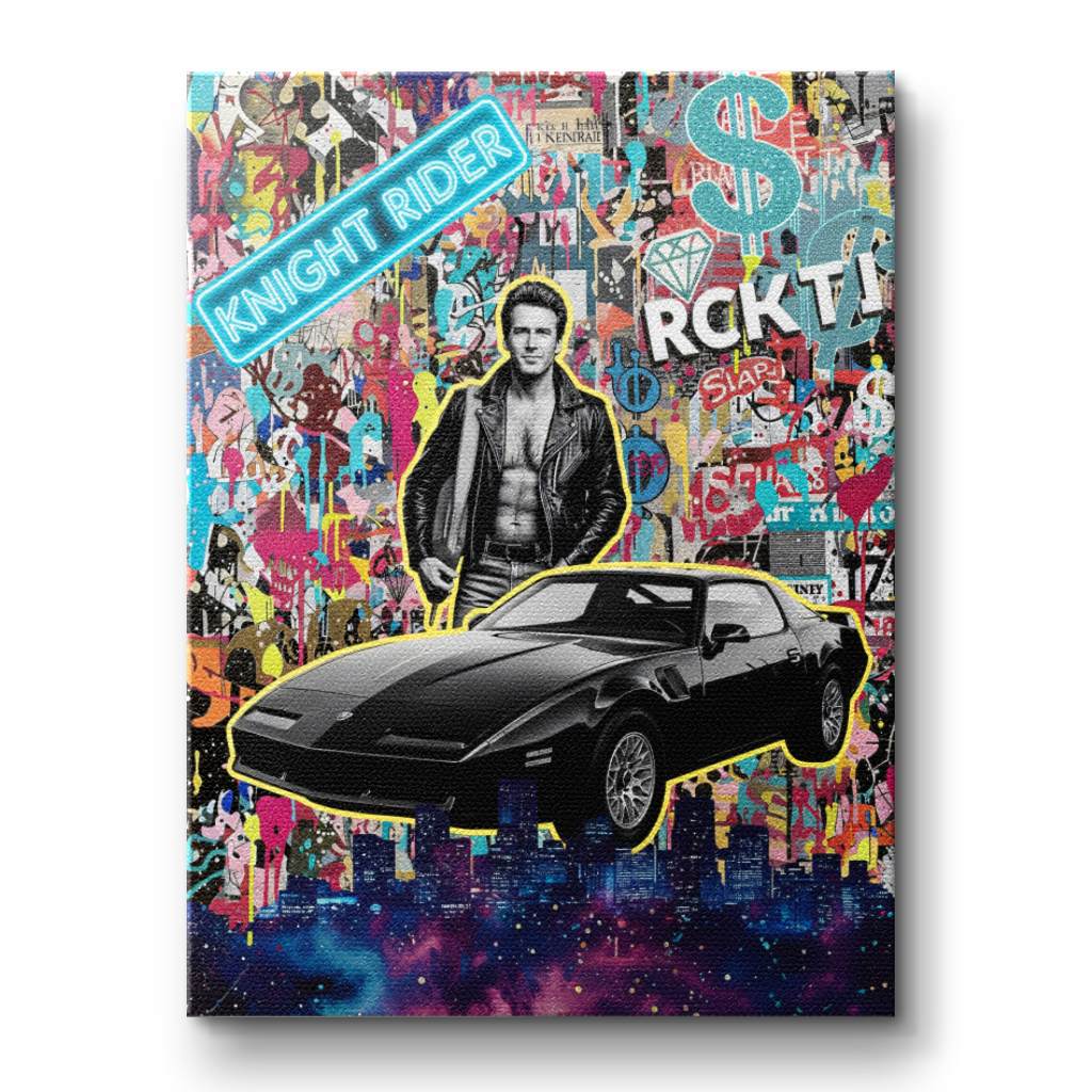 Knight Rider Pop - Leinwand