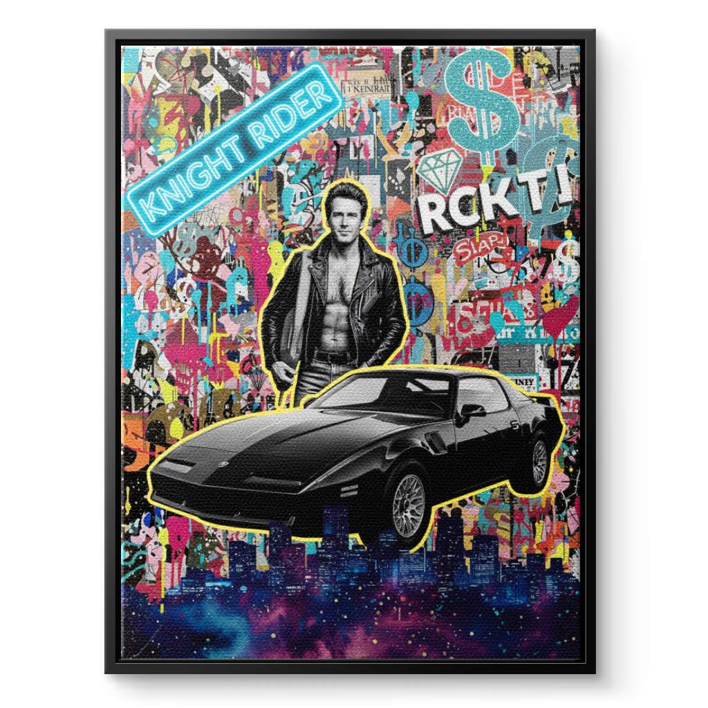 Knight Rider Pop - Leinwand