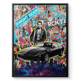 Knight Rider Pop - Leinwand