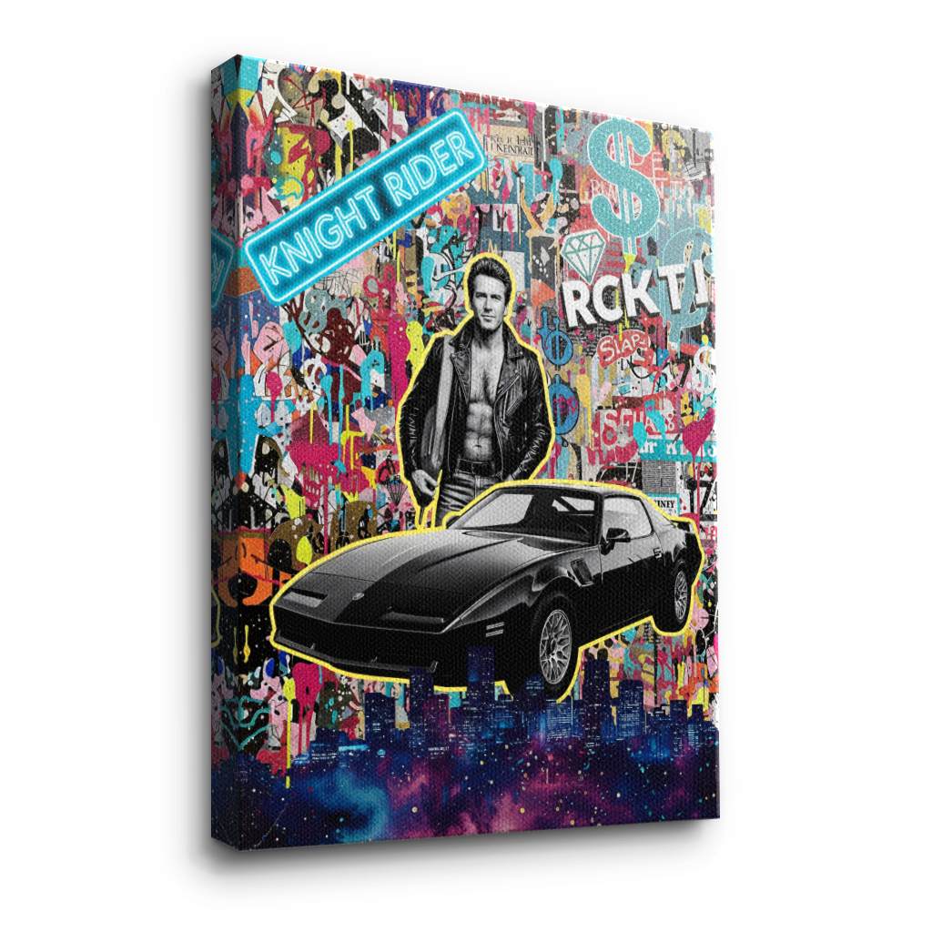 Knight Rider Pop - Leinwand