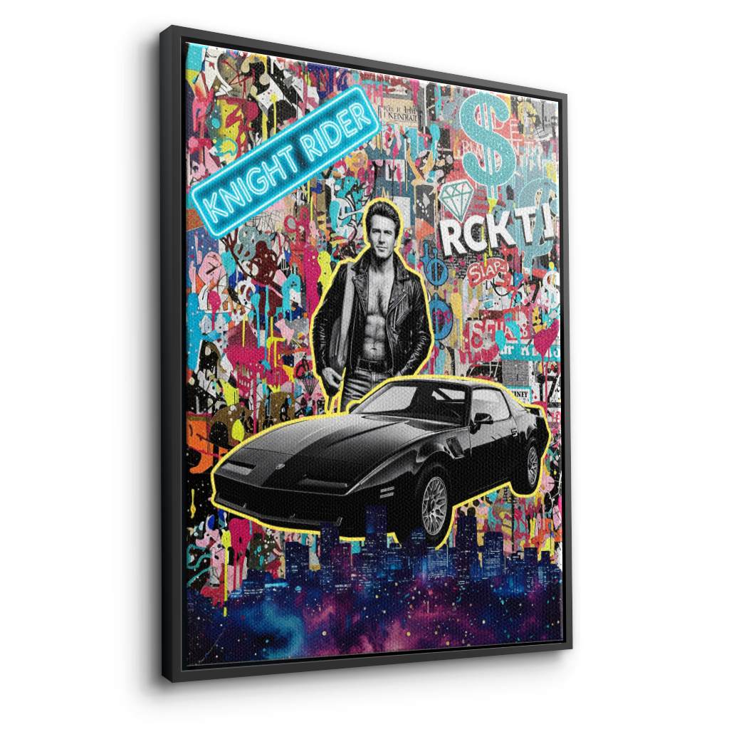 Knight Rider Pop - Leinwand