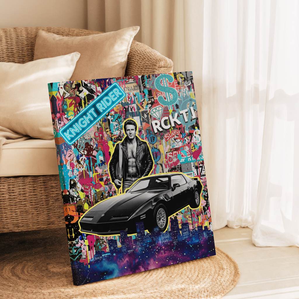 Knight Rider Pop - Leinwand